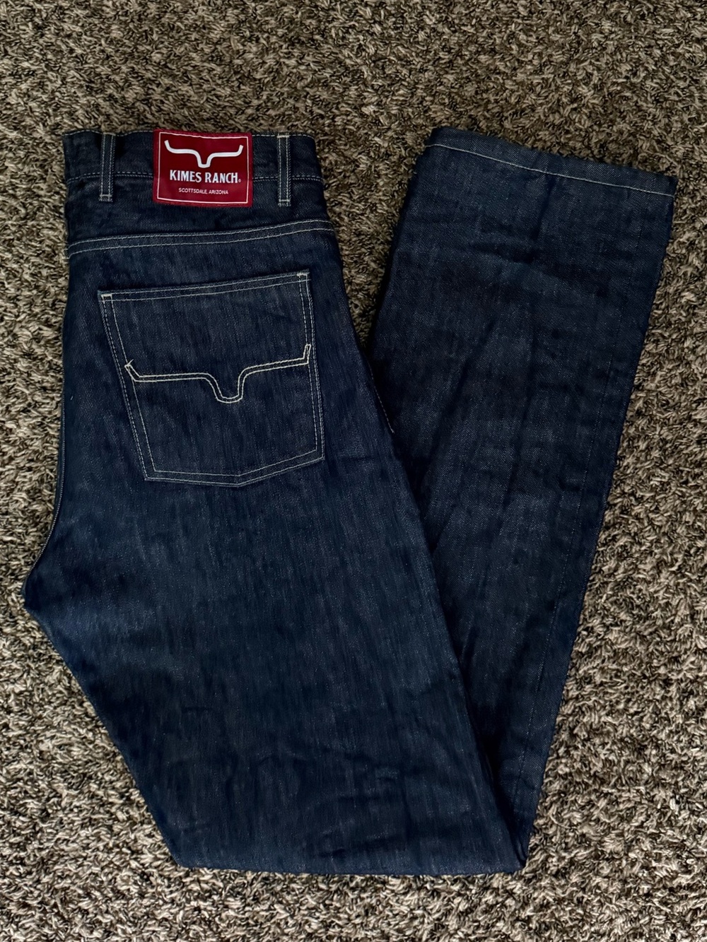 Kimes Ranch Raw James Dark Wash Men’s Jeans Size 35/34